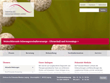 Tablet Screenshot of praenatalmedizin-leipzig.de